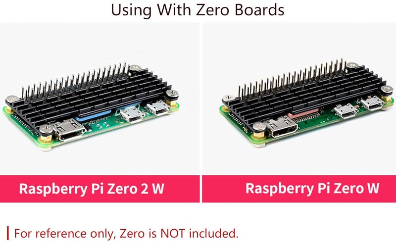 Waveshare Aluminum Heatsink Cooler with Thermal Tapes for Raspberry Pi Zero 2 W/WH - Image 5